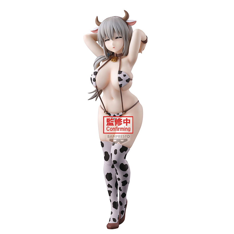 Uzaki-Chan Wants To Hang Out Glitter & Glamours Uzaki Tsuki Cow Print Swimsuit PVC Figure