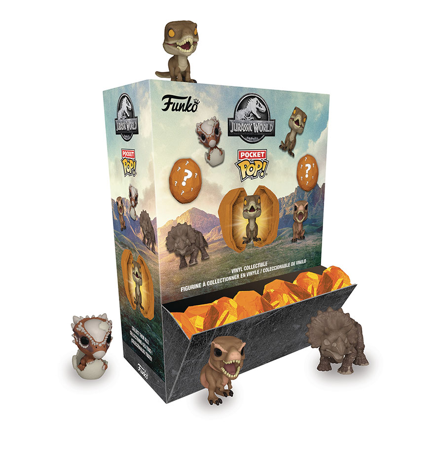 Pocket POP Jurassic Park Amber Mini Figure Blind Mystery Box 12-Piece Display