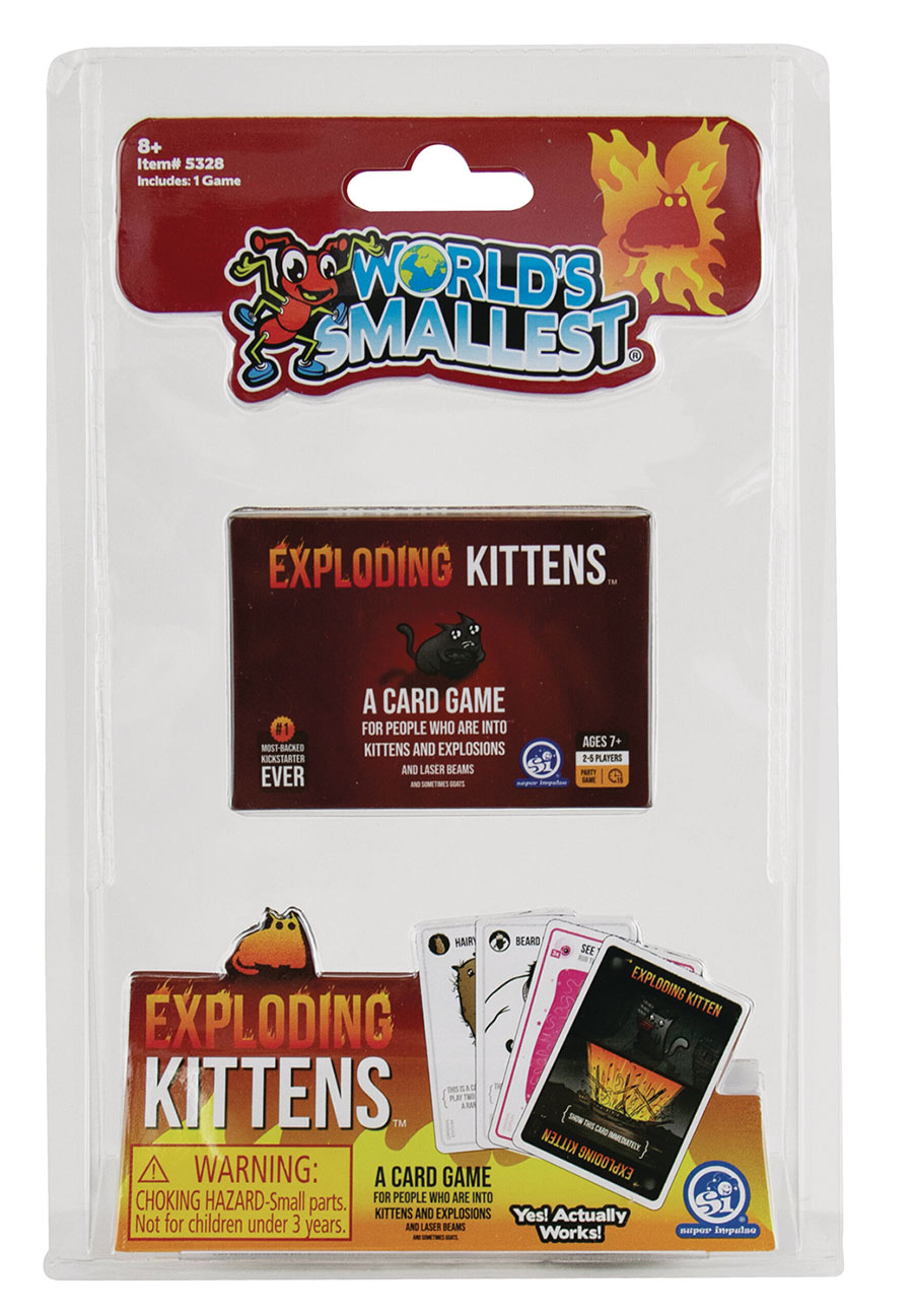 WORLDS SMALLEST EXPLODING KITTENS CARD GAME (C: 1-1-2)