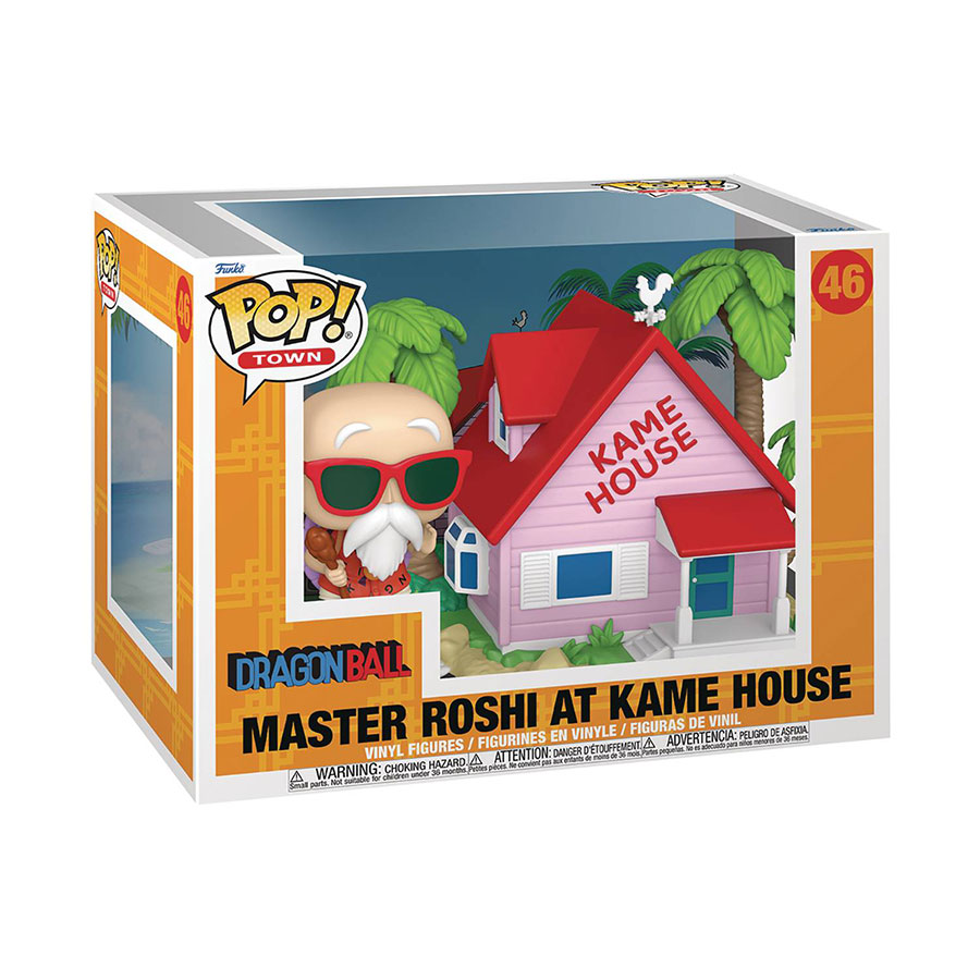 POP Town Dragon Ball Master Roshi At Kame House Vinyl Figure