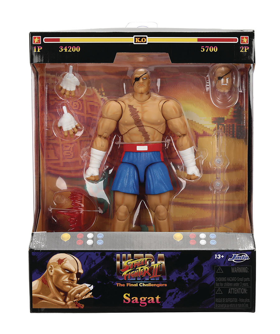 STREET FIGHTER II SAGAT 6IN DLX AF (C: 1-1-2)