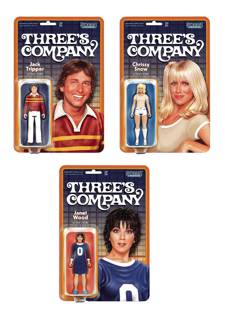 THREES COMPANY RETRO ACTION FIGURE ASSORTMENT CASE (C: