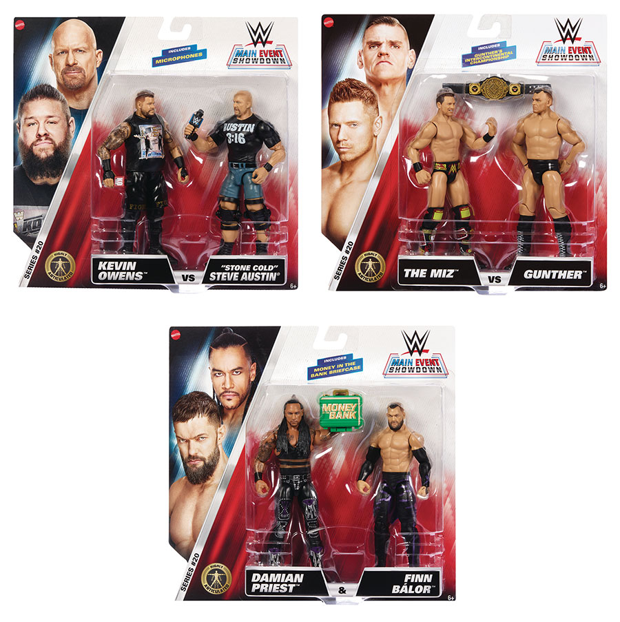 WWE CHAMPIONSHIP SHOWDOWN TWO-PACKS SERIES 20 ASST (C: