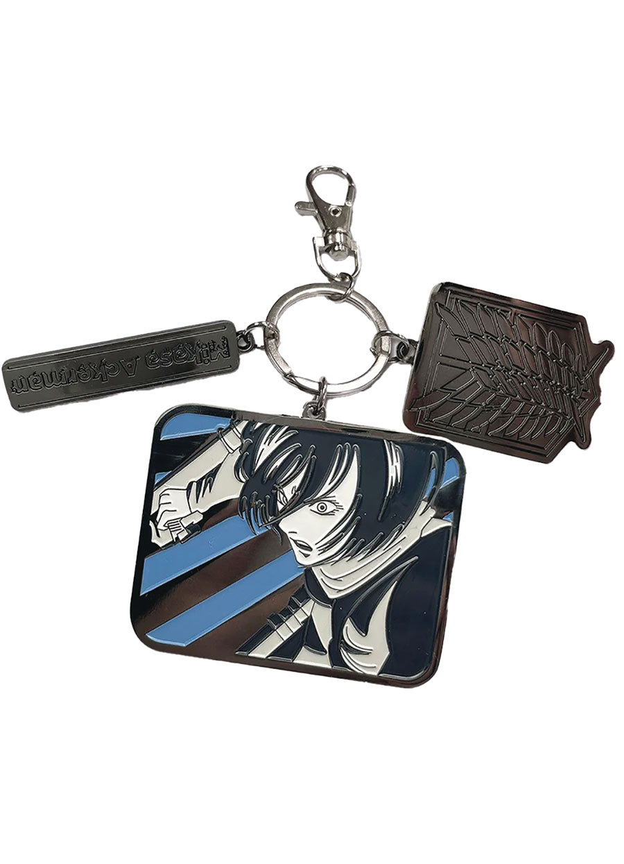 ATTACK ON TITAN MIKASA ACKERMAN THREE CHARM KEYCHAIN (