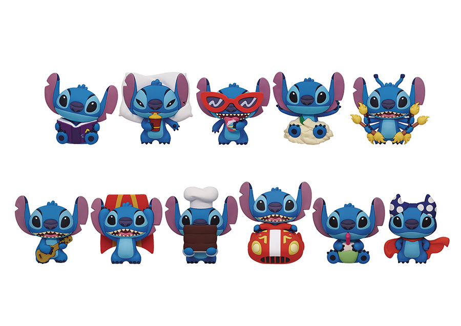 Disney Stitch 3D Foam Bag Clip Series 7 Blind Mystery Box