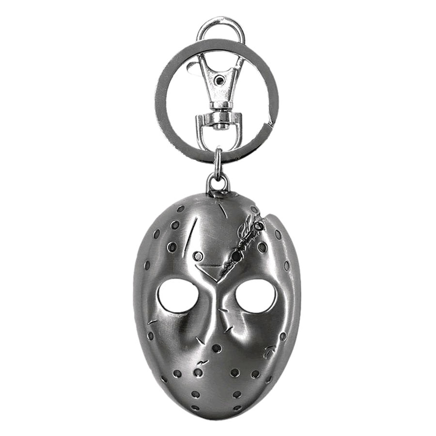 FRIDAY THE 13TH JASON MASK PEWTER KEYCHAIN (C: 1-1-2)