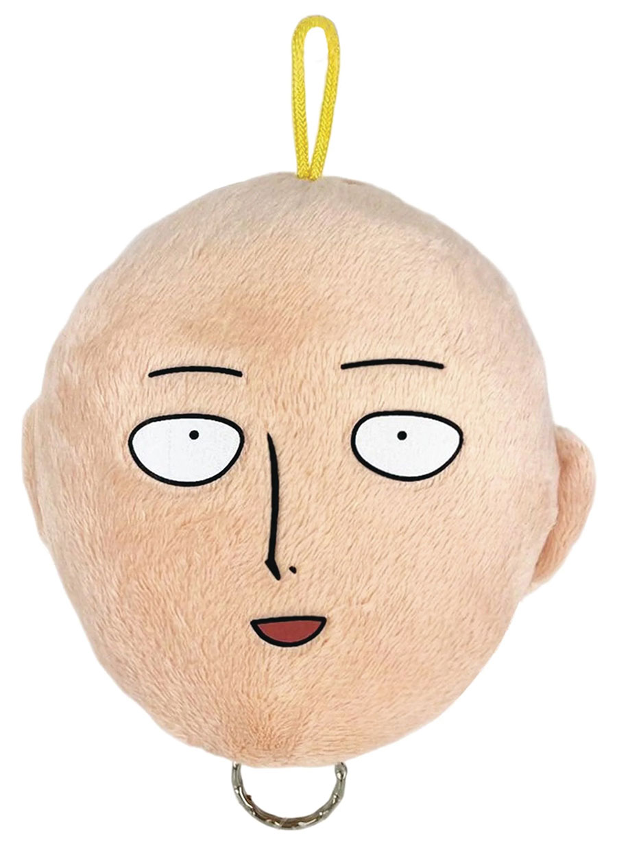 ONE PUNCH MAN SAITAMA FACE 5IN PLUSH KEYCHAIN (C: 1-1-