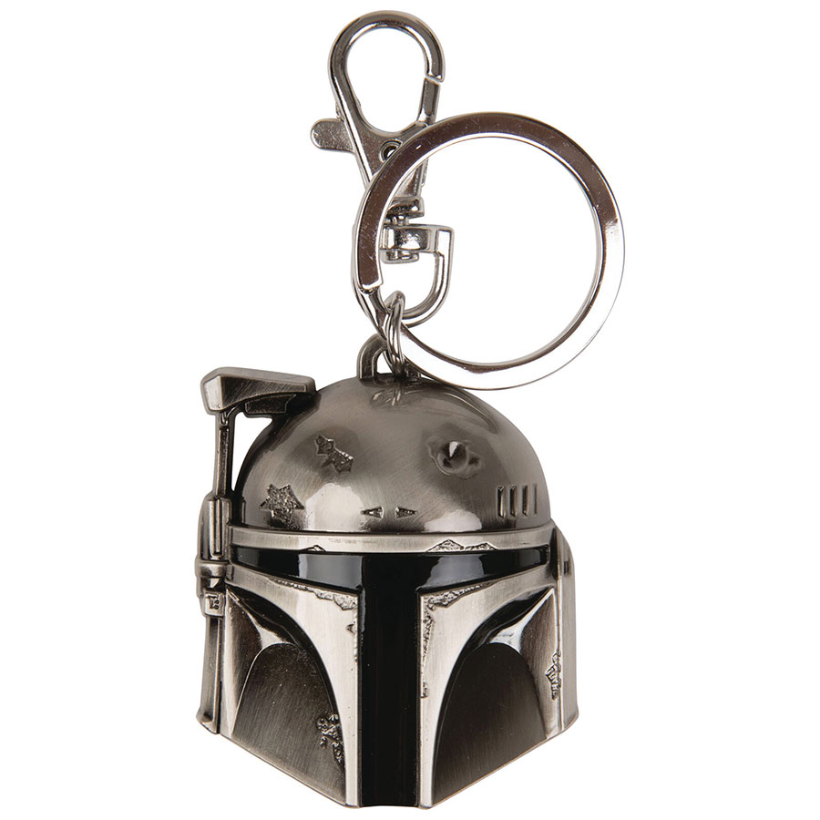 STAR WARS BOBA FETT PEWTER KEYCHAIN (C: 1-1-2)