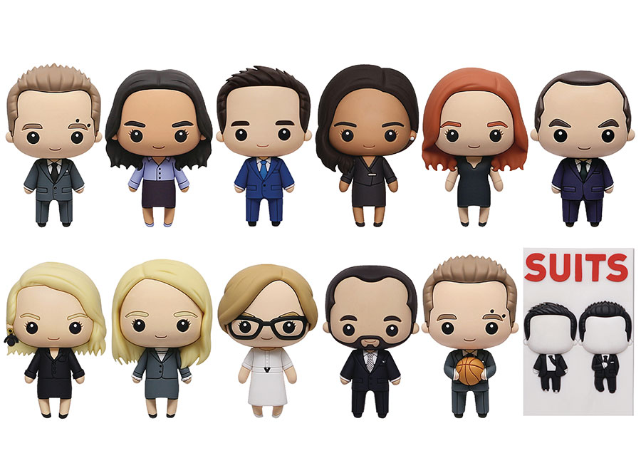 Suits 3D Foam Bag Clip Series 1 Blind Mystery Box