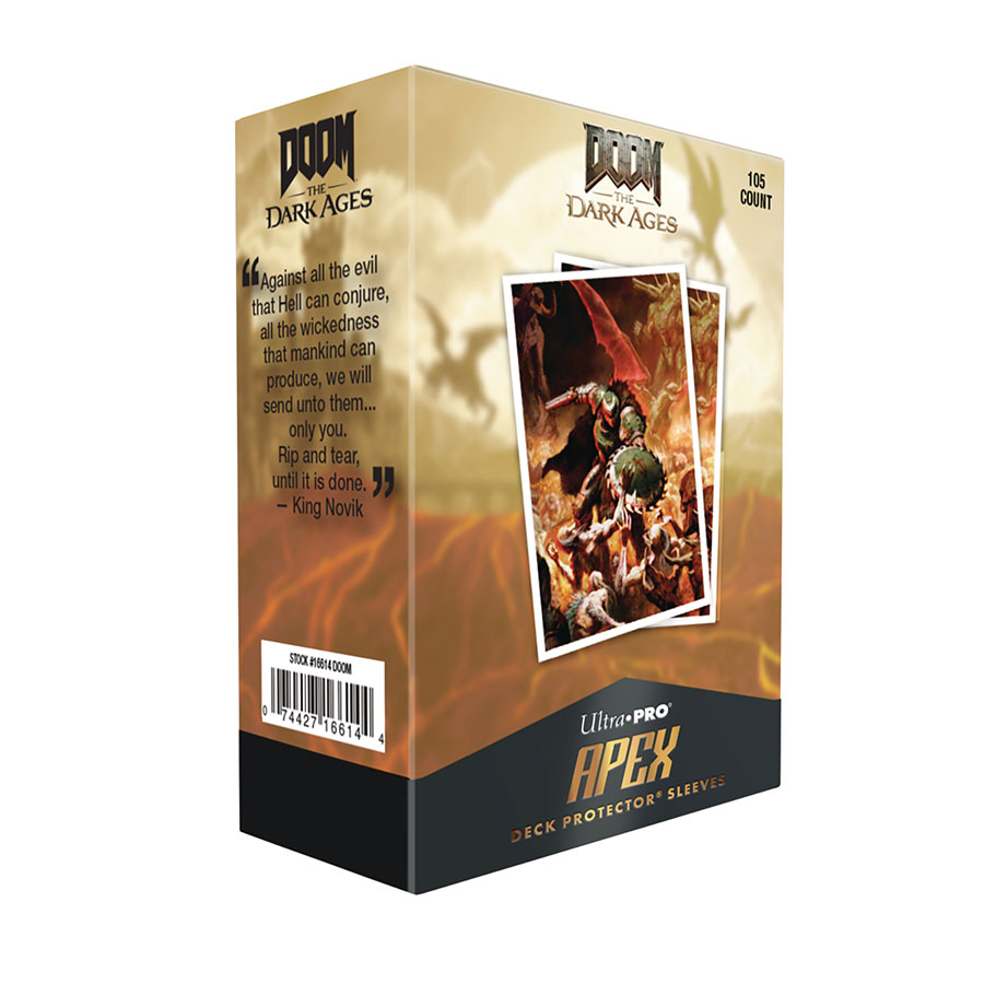 Doom 105-Count Apex Deck Protector Sleeves For Bethesda - Version 1