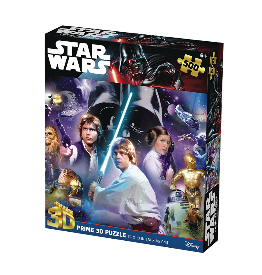 CLASSIC STAR WARS 500PC 24X18 3D PUZZLE (C: 1-1-2)