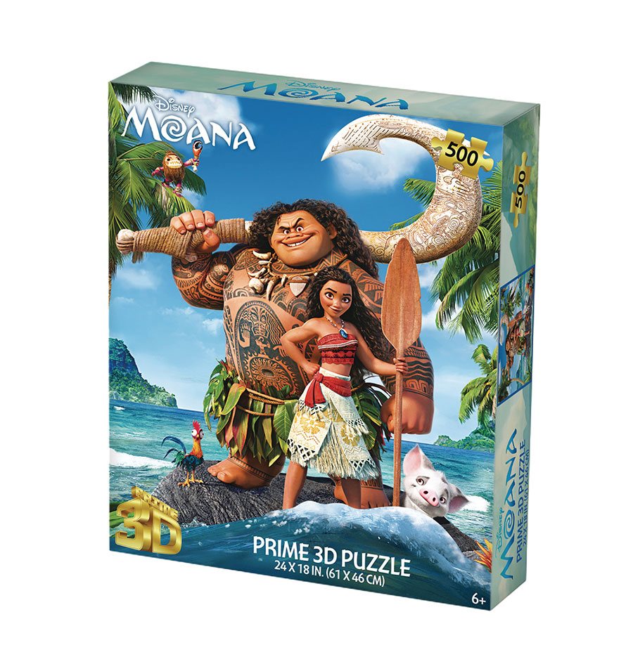 DISNEY MOANA 500PC 24X18 3D PUZZLE (C: 1-1-2)