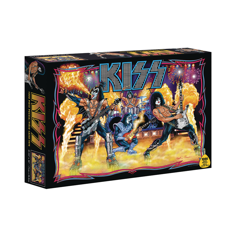 KISS Breathing Fire 1000-Piece Jigsaw Puzzle