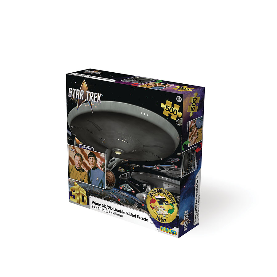 PARAMOUNT STAR TREK 3D/2D JIGSAW PUZZLE 500PC 24X18 (C