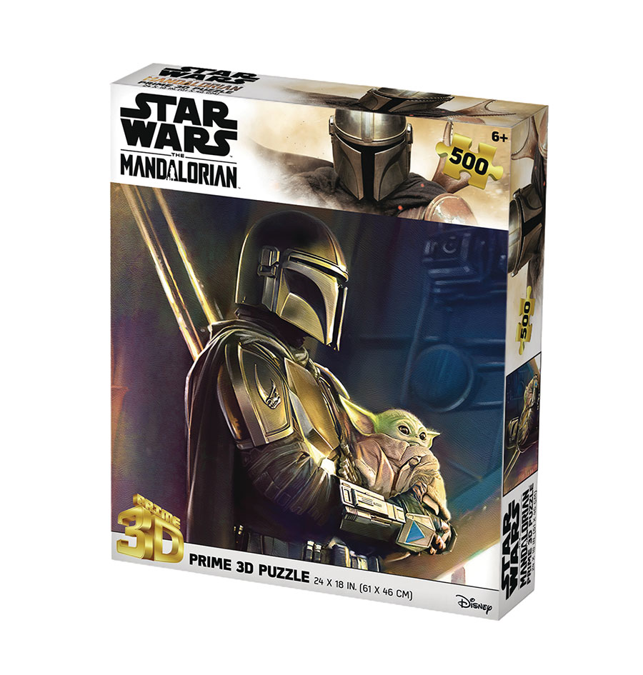 THE MANDALORIAN STAR WARS 3D JIGSAW PUZZLE 500PC 24X18