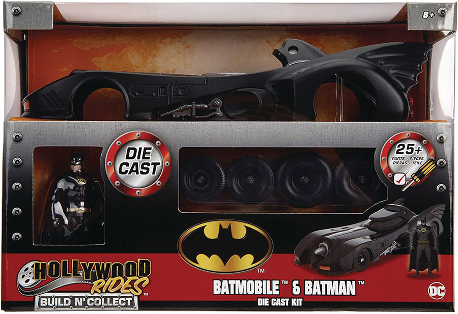 BATMAN 1989 BATMOBILE W/ FIG 1/24 DIE-CAST MODEL KIT (
