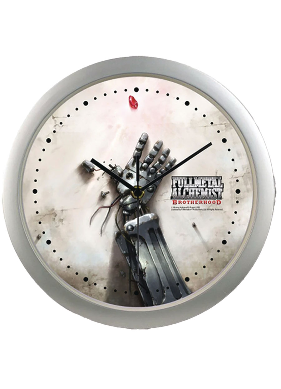FULLMETAL ALCHEMIST BROTHERHOOD AUTOMAIL HAND WALL CLOCK