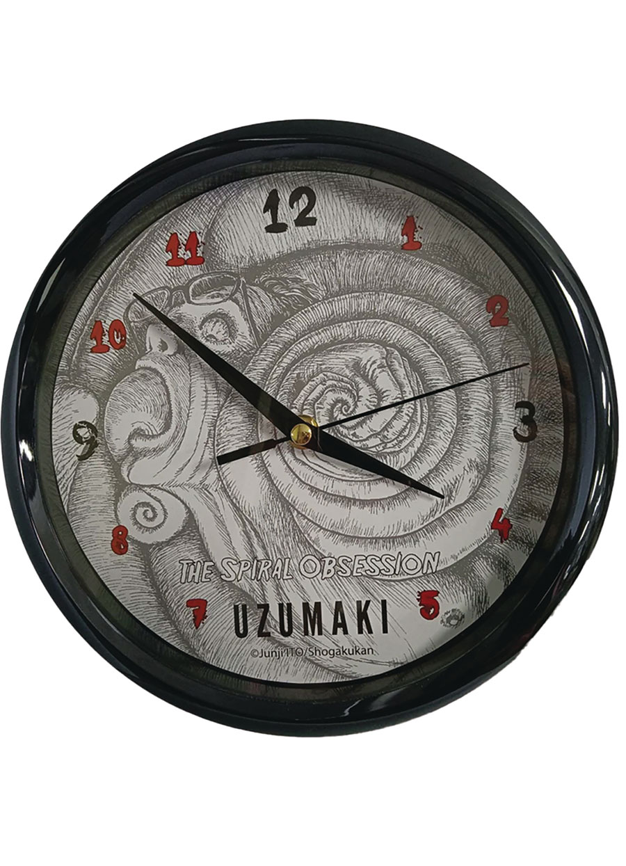 JUNJI ITO UZUMAKI SPIRAL OBSESSION WALL CLOCK (C: 1-1-