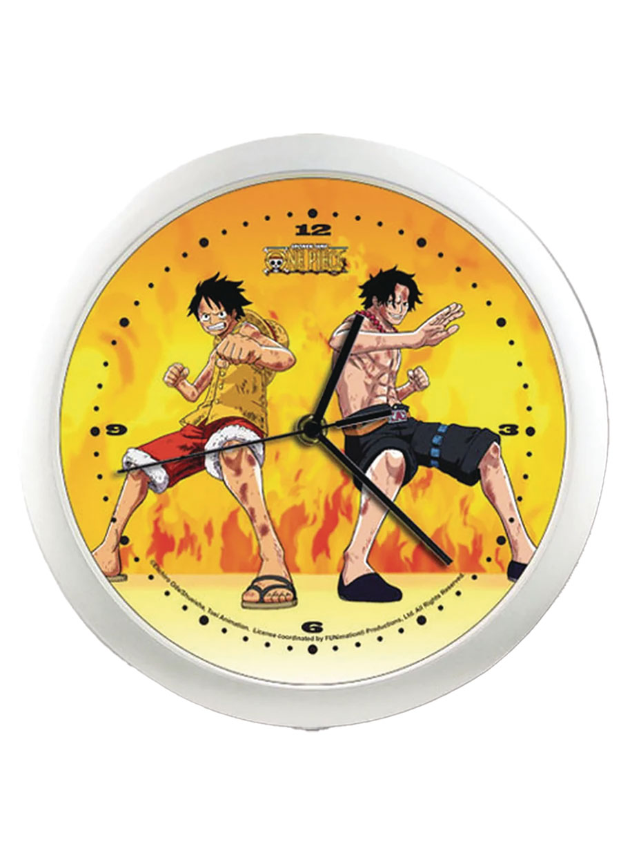 ONE PIECE LUFFY ACE WALL CLOCK (C: 1-1-2)