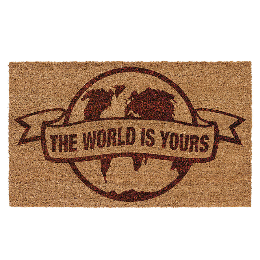 THE WORLD IS YOURS SCARFACE DOORMAT (C: 1-1-2)