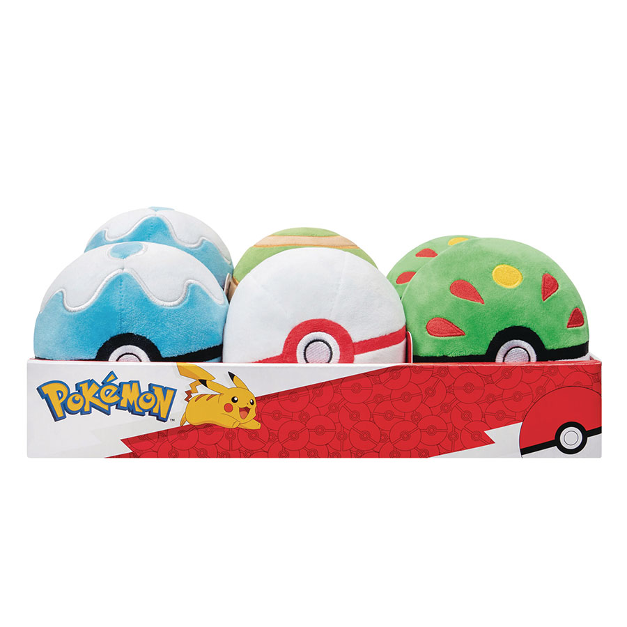 POKEMON 5IN POKEBALL PLUSH 6CT DIS (C: 1-1-2)