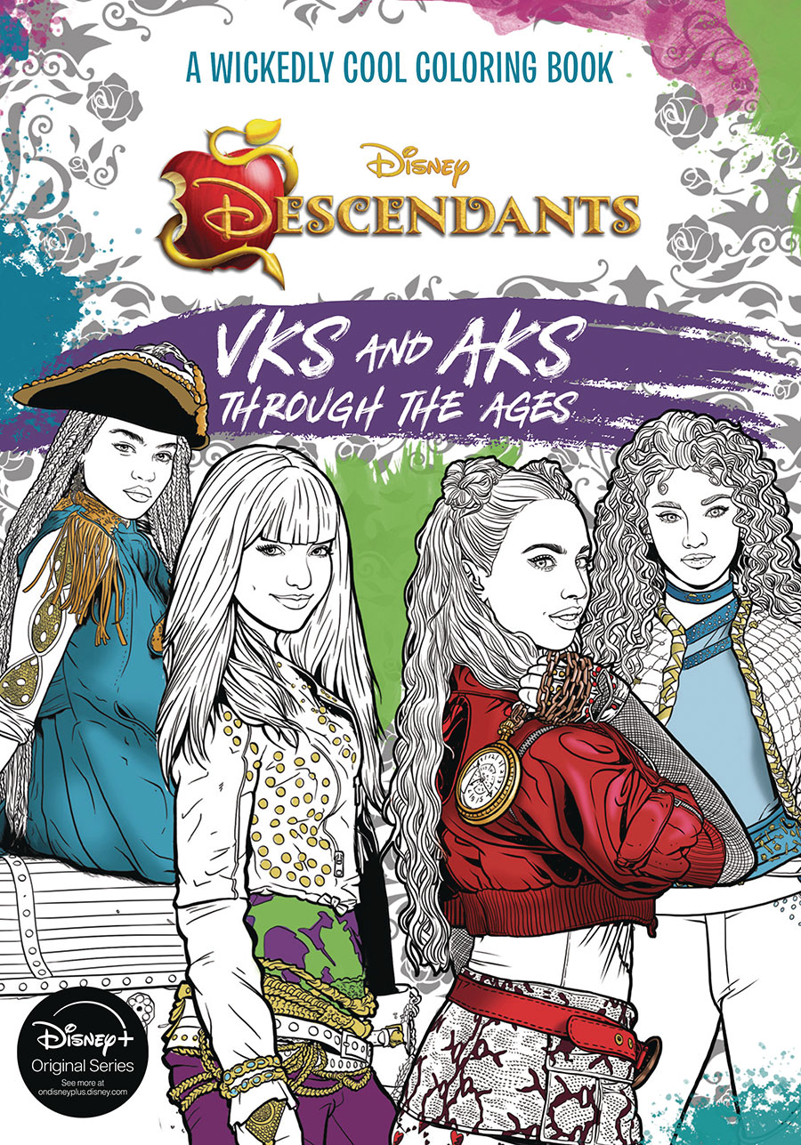 Disney Descendants A Wickedly Cool Coloring Book SC