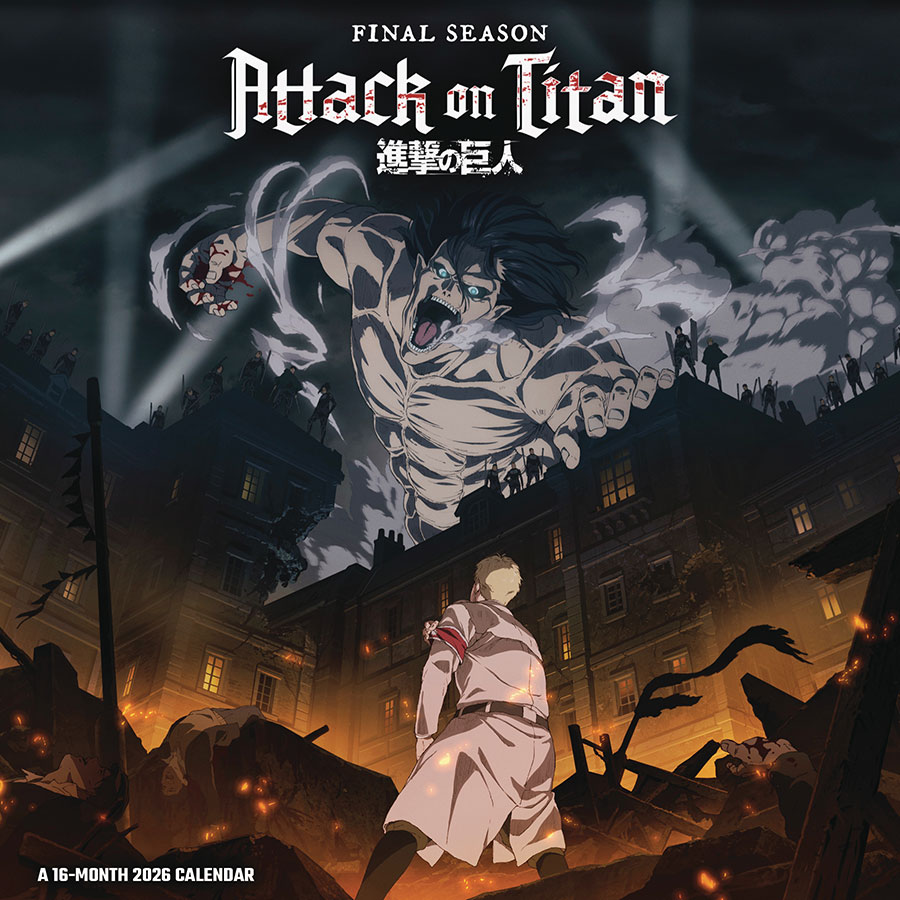 Attack On Titan 16-Month 2026 Wall Calendar