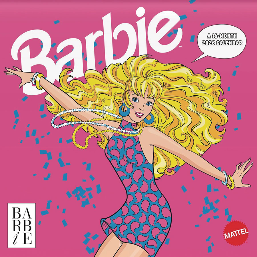 Barbie 16-Month 2026 Wall Calendar