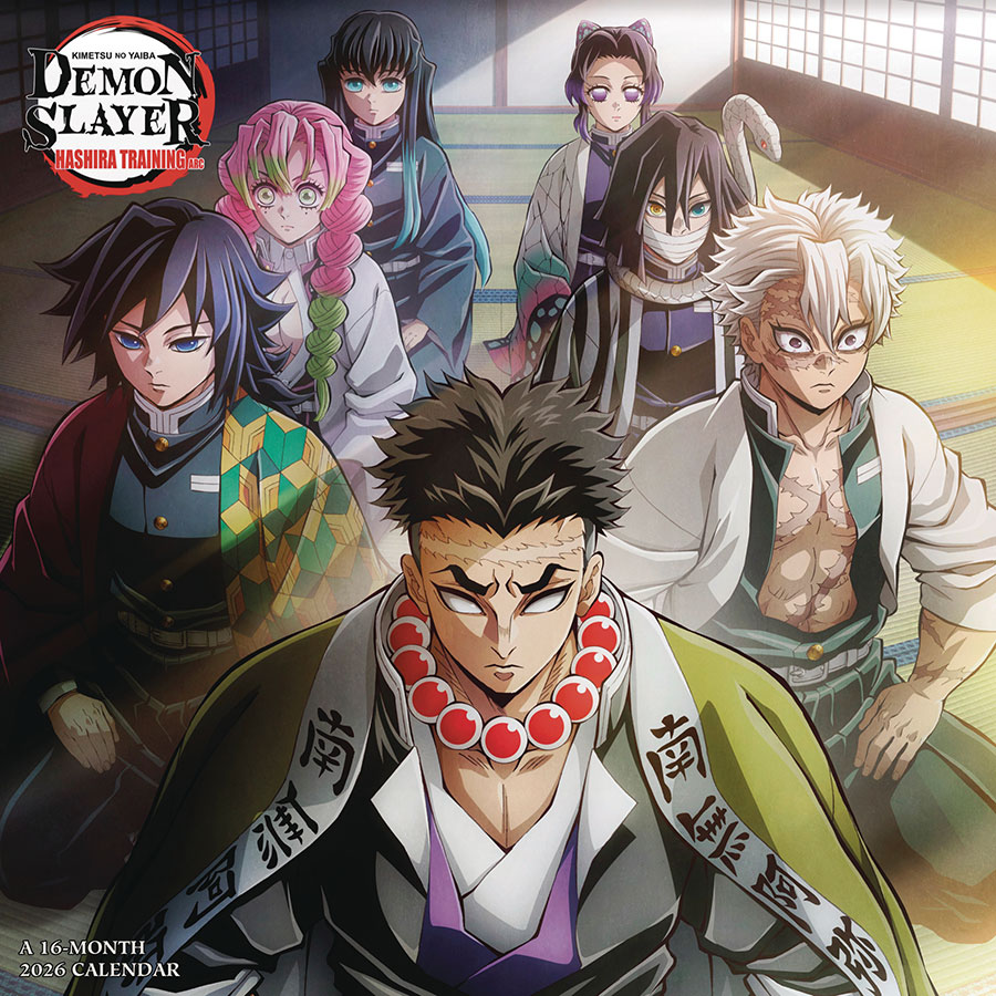 Demon Slayer Kimetsu No Yaiba 2026 Wall Calendar