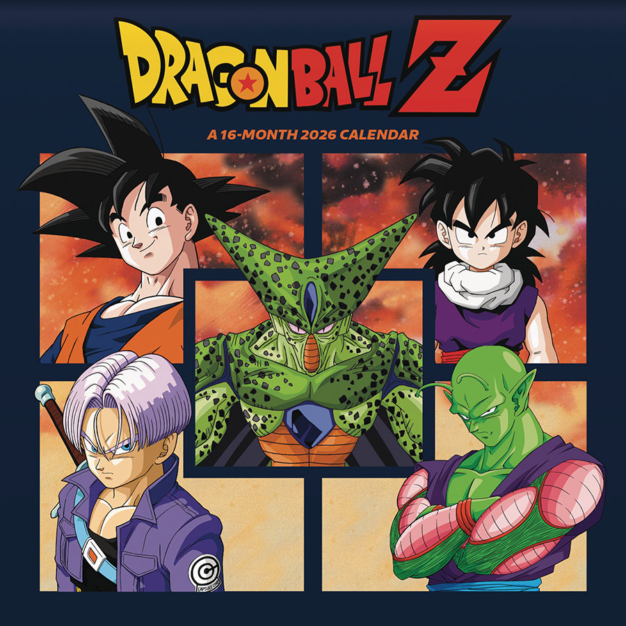 Dragon Ball Z 16-Month 2026 Wall Calendar