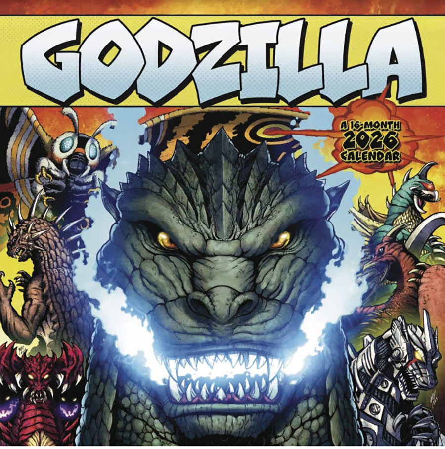 Godzilla Classic 16-Month 2026 Wall Calendar