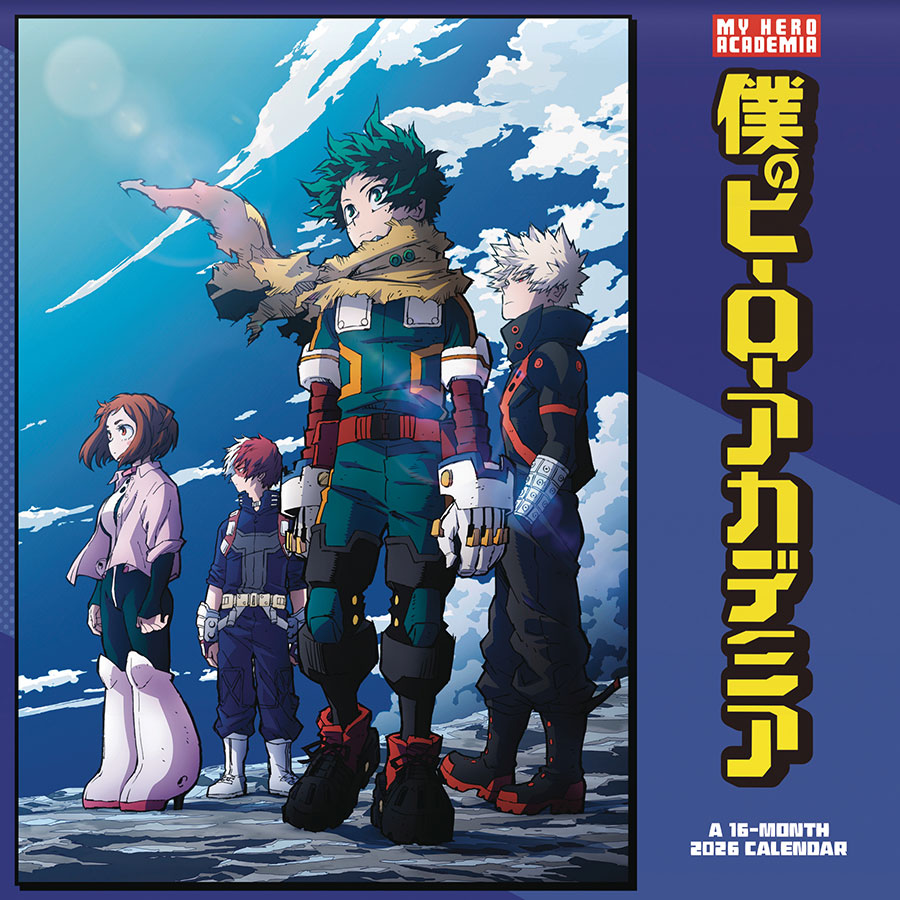 My Hero Academia 16-Month 2026 Wall Calendar