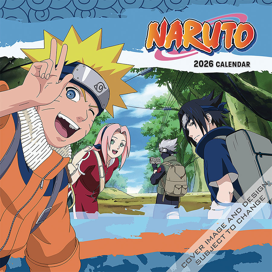 Naruto 2026 Wall Calendar