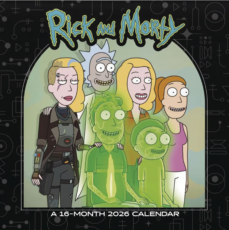 Rick And Morty 16-Month 2026 Wall Calendar