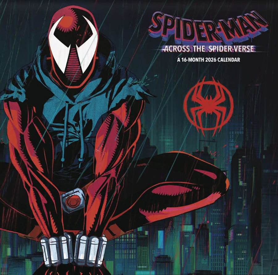 Spider-Man Across The Spider-Verse 16-Month 2026 Wall Calendar