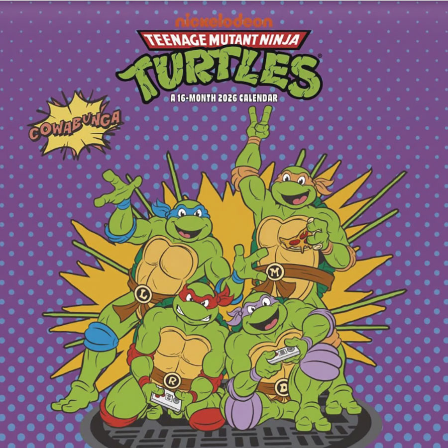 Teenage Mutant Ninja Turtles Classic 2026 Wall Calendar