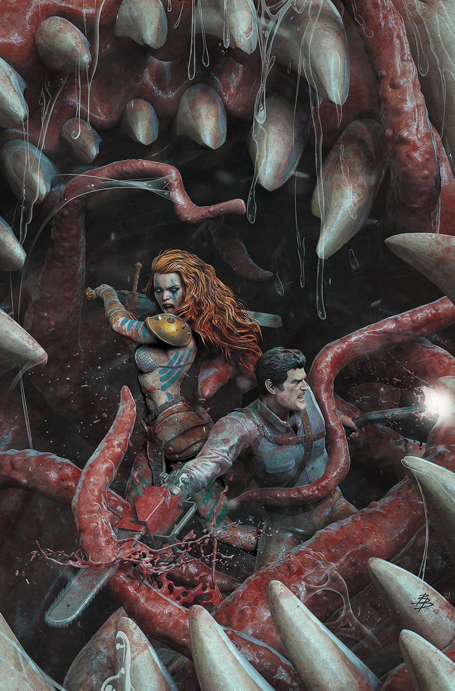 Red Sonja vs The Army Of Darkness #5 Cover J Incentive Bjorn Barends Virgin Cover