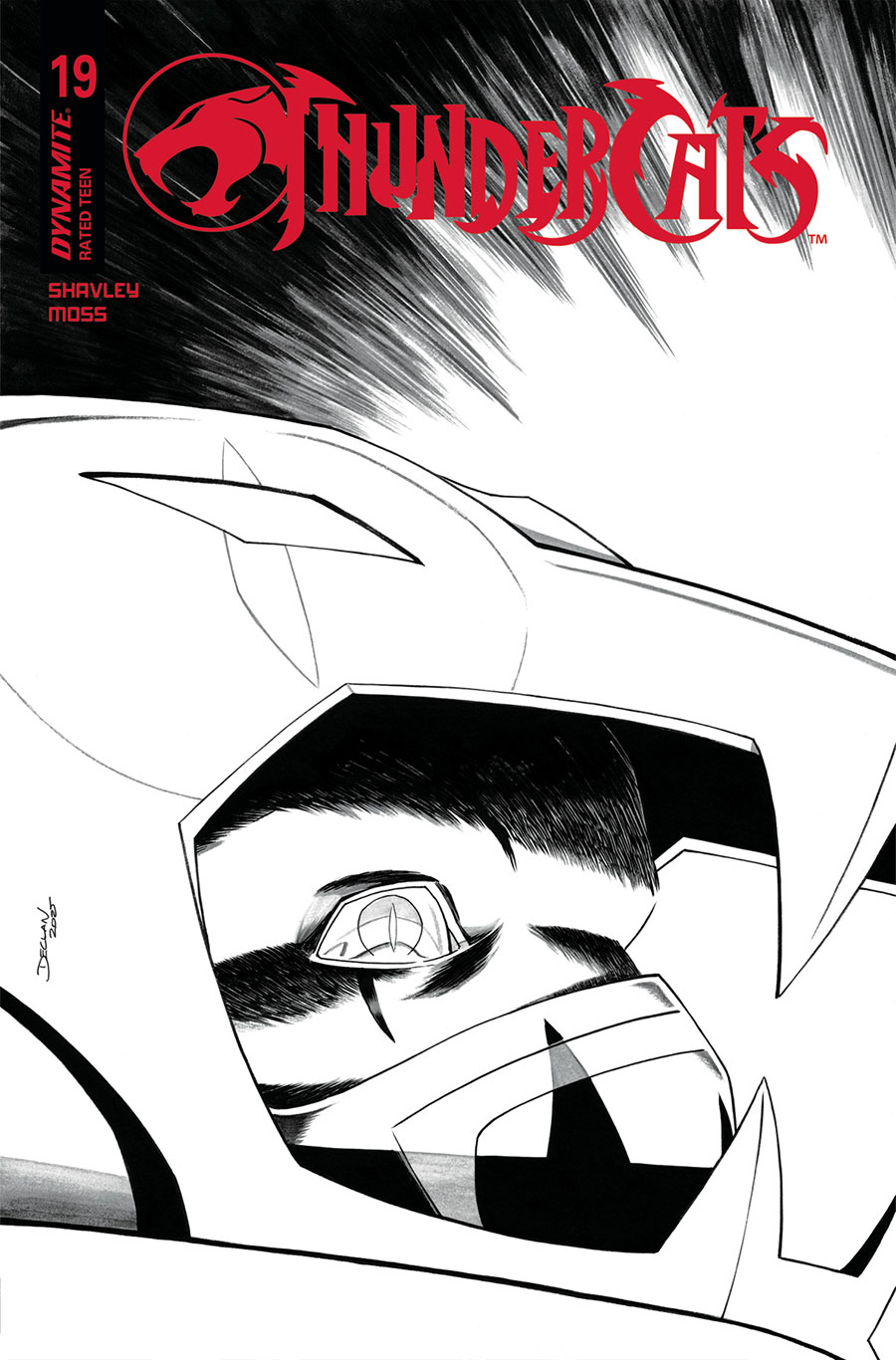 Thundercats Vol 3 #19 Cover N Incentive Declan Shalvey Line Art Cover