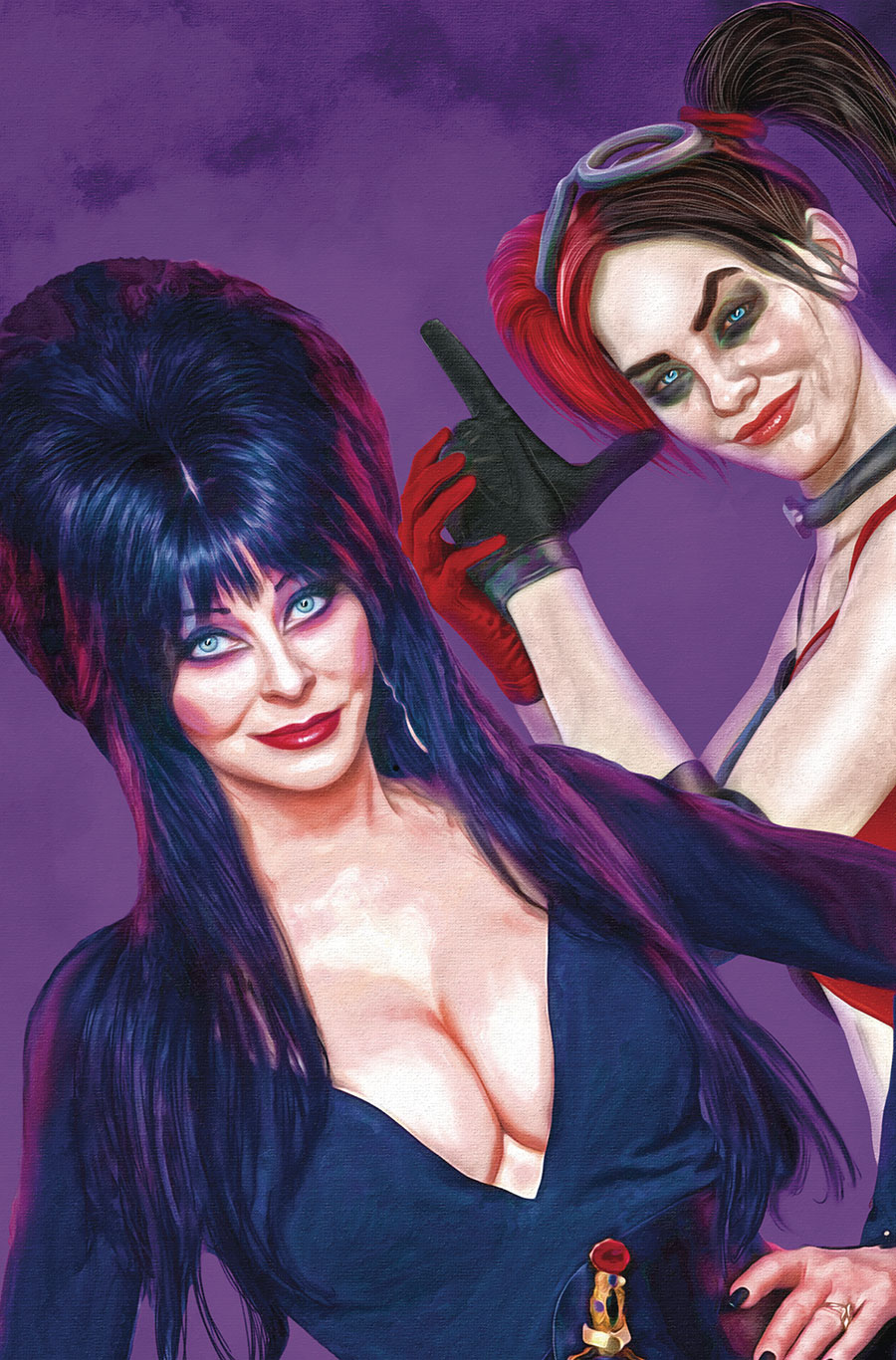 Harley Quinn x Elvira #1 Cover I Variant Mark Spears Foil Virgin Cover