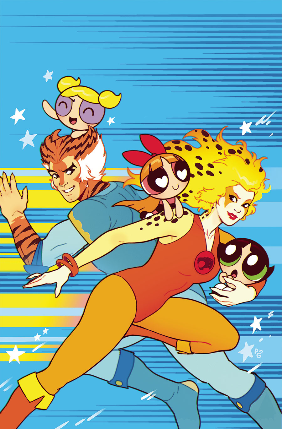Thundercats Powerpuff Girls #3 Cover F Dynamite Metal Premium Paulina Ganucheau Cover