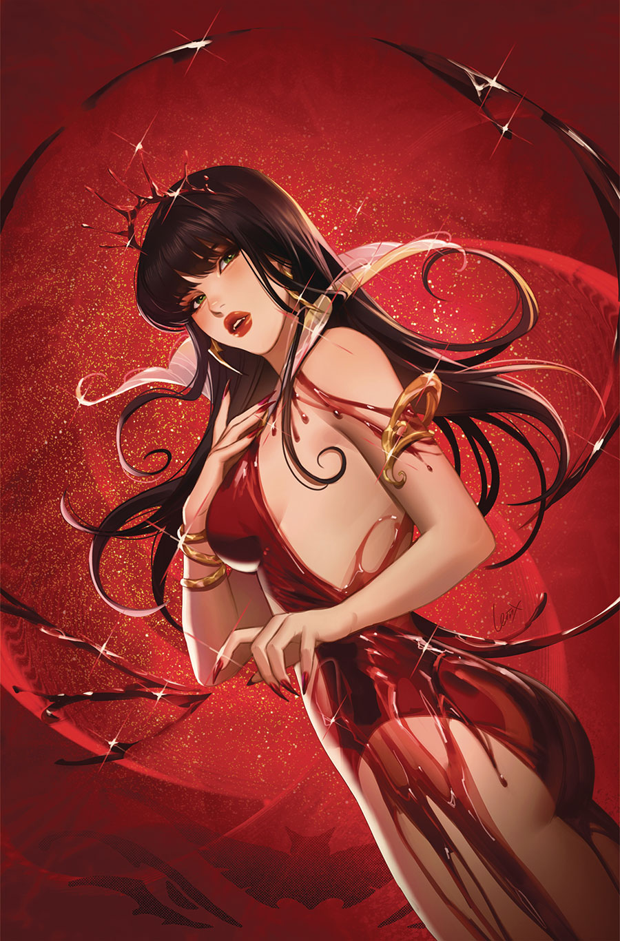 Vampirella Armageddon #2 Cover H Variant Lesley Leirix Li Foil Virgin Cover