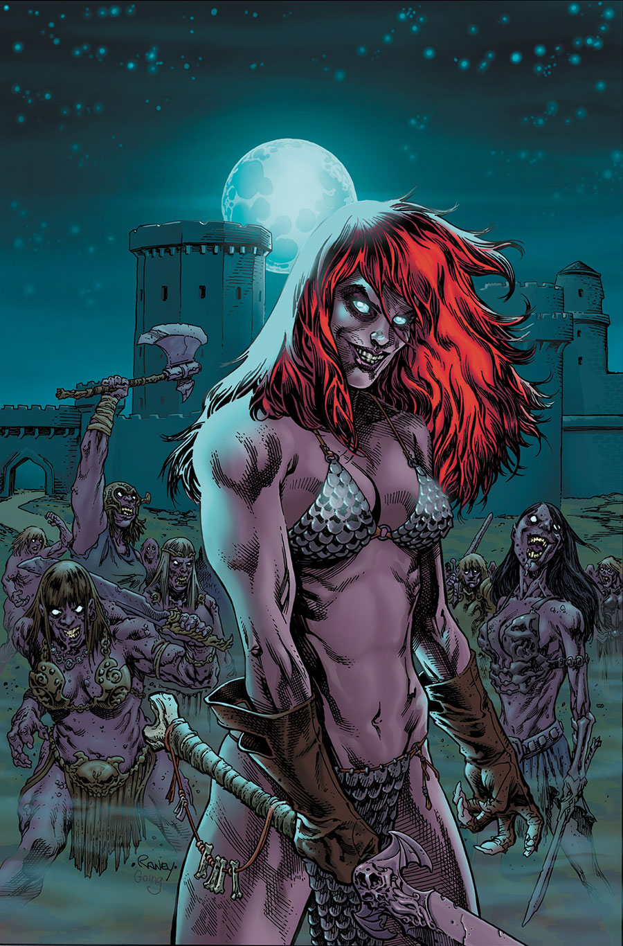 Red Sonja vs The Army Of Darkness #5 Cover F Limited Edition Tom Raney Virgin Cover