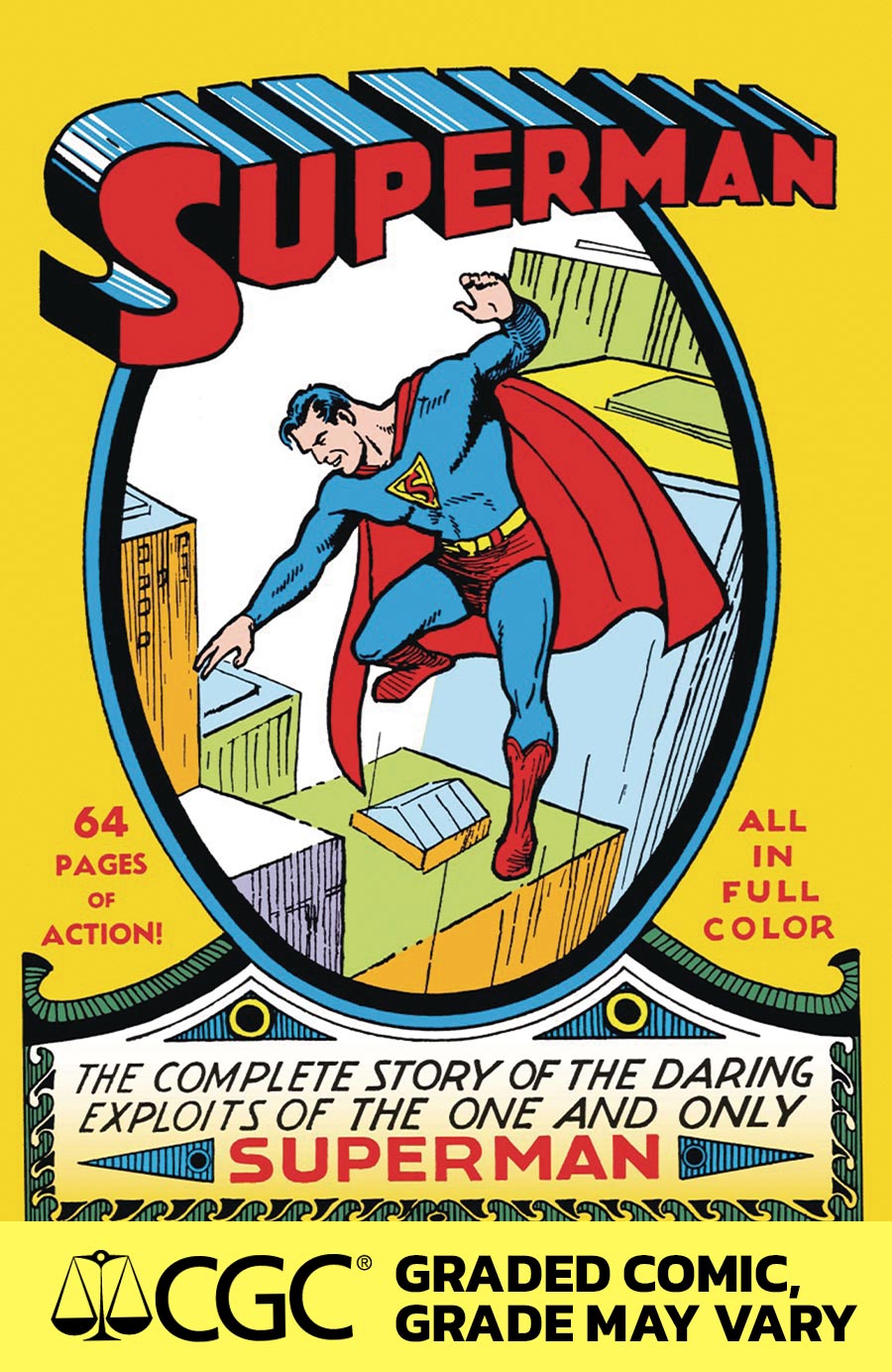 Superman #1 Facsimile Edition Cover D DF Foil Variant Cover CGC Graded 9.6 Or Higher