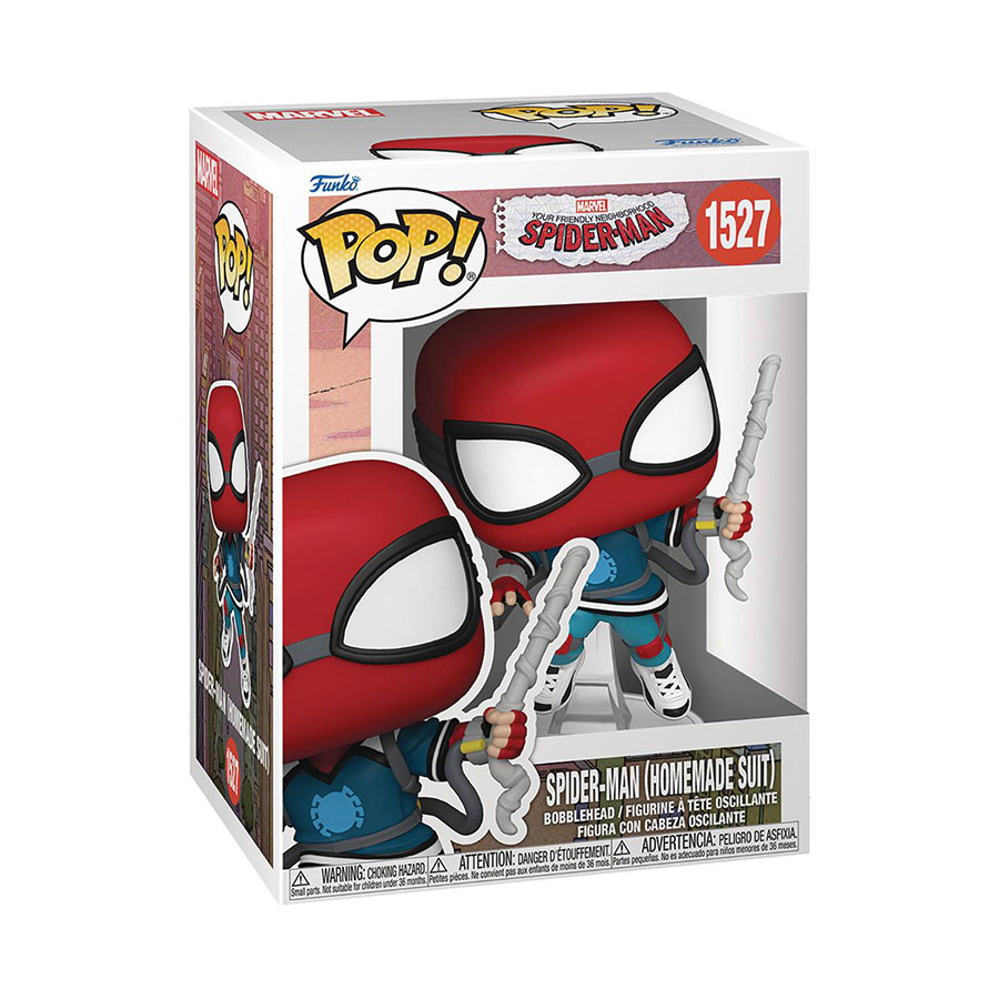 POP Marvel Friendly Neighborhood Spider-Man Spider-Man (Homemade Suit) Vinyl Bobble Head