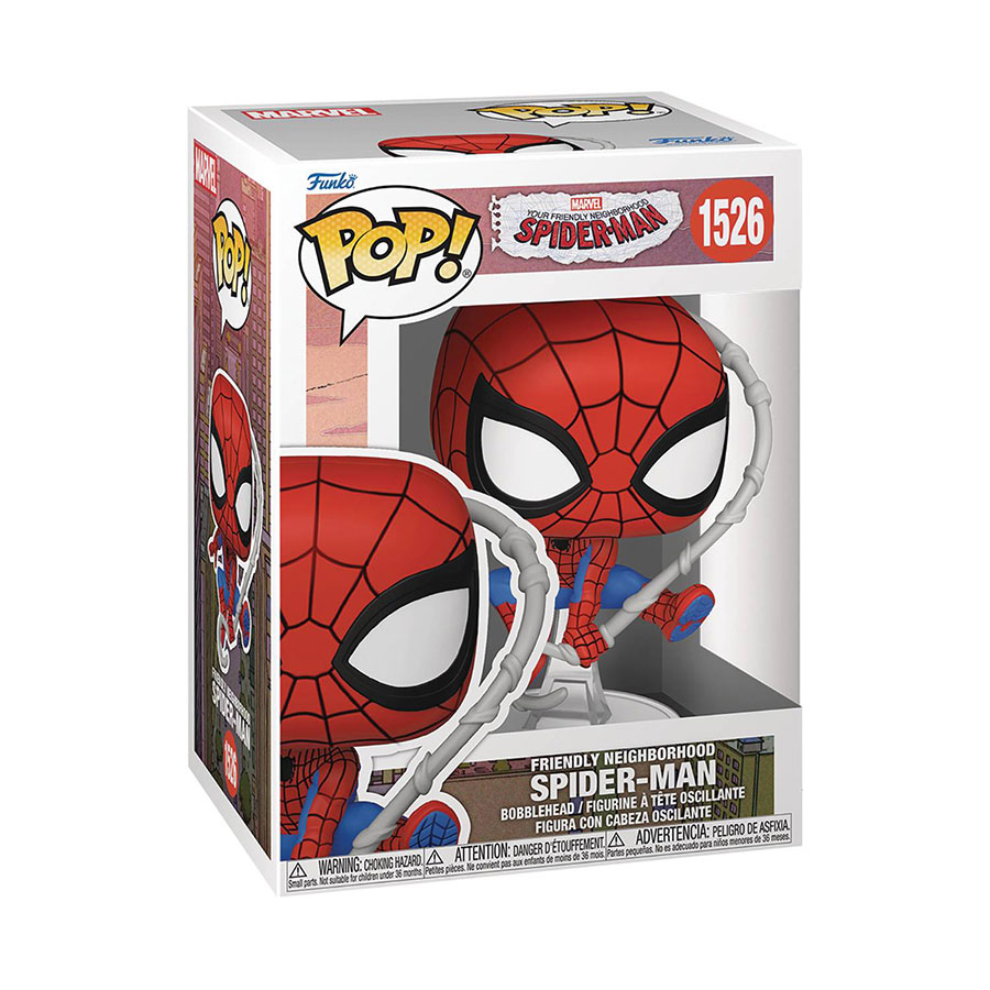 POP Marvel Friendly Neighborhood Spider-Man Spider-Man Vinyl Bobble Head