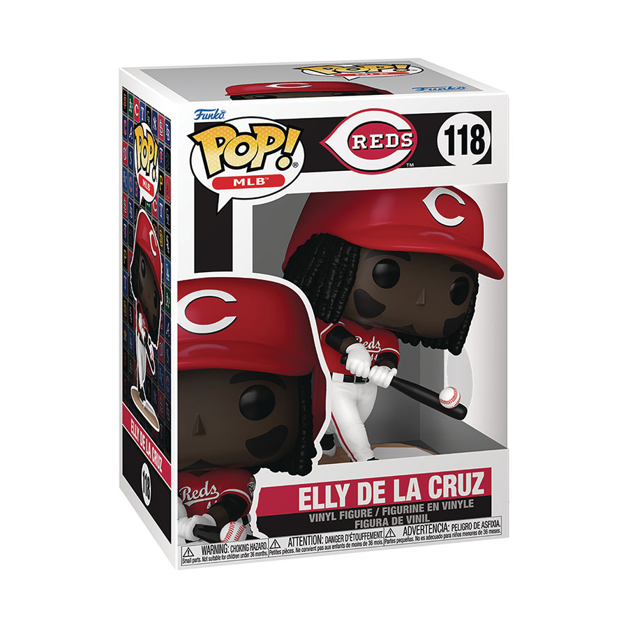 POP MLB Reds Elly De La Cruz Vinyl Figure