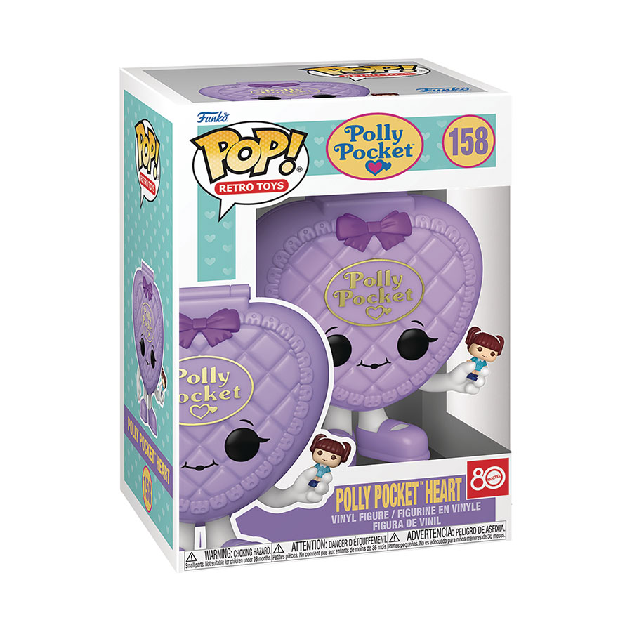 POP Polly Pocket Heart Shell Vinyl Figure