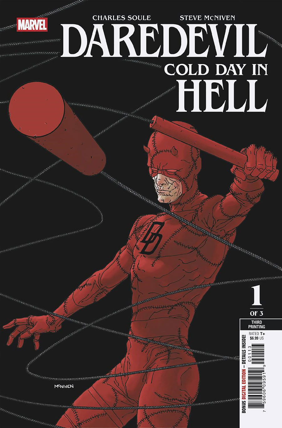 Daredevil Cold Day In Hell #1 Cover K 3rd Ptg Steve McNiven Variant Cover