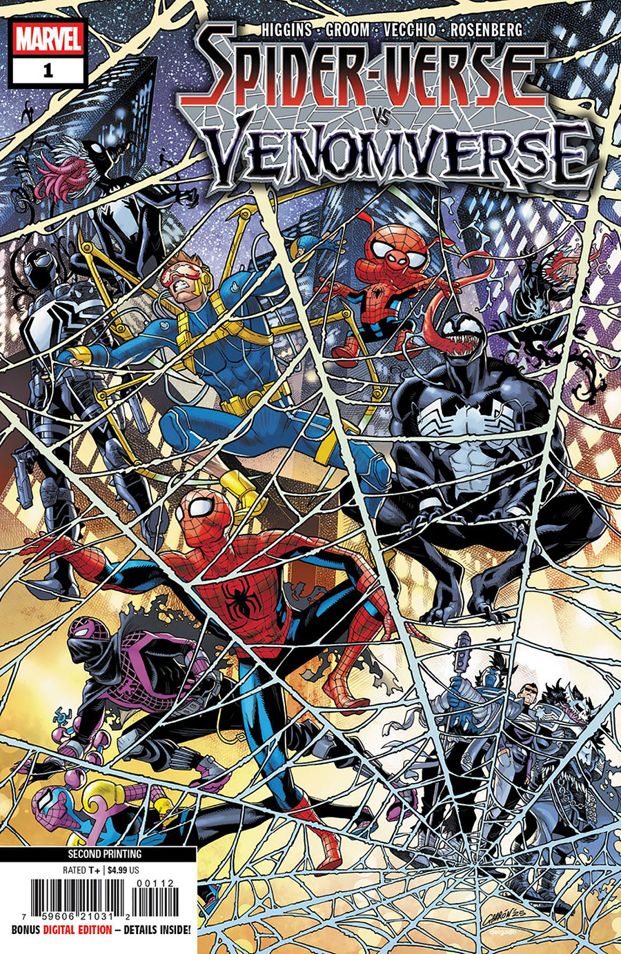 Spider-Verse vs Venomverse #1 Cover H 2nd Ptg Javier Garron Variant Cover