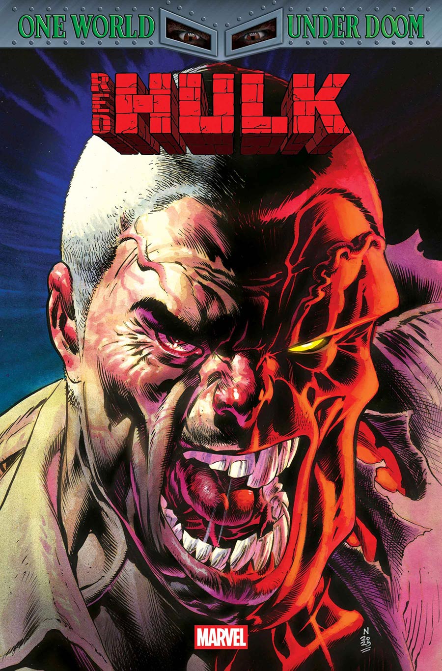 Red Hulk #7 Cover C Incentive Nic Klein Variant Cover (One World Under Doom Tie-In)